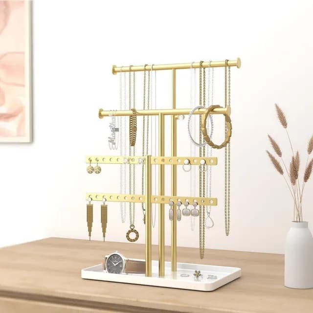 比比優 新款金屬多層收納架展示架飾品項鏈貨架耳飾多層可拆卸