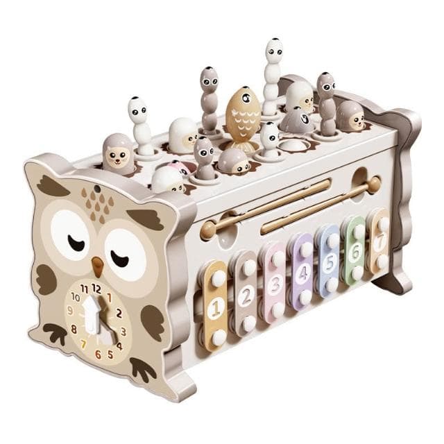 嬰幼兒六面體益智敲琴打地鼠百寶箱早教玩具兒童寶寶周歲生日禮物