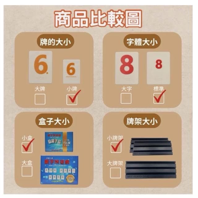 拉密 以色列麻將 復活節 萬聖節 數字牌 桌遊 大字版 益智遊戲 交換禮物