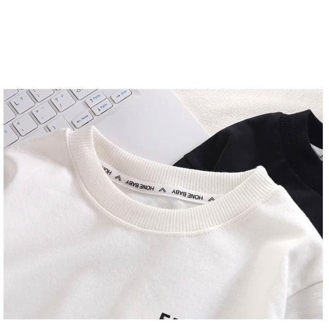 【Arbea】兒童純棉長袖T卹中小童假兩件打底衫春秋男女童韓版休閒百搭上衣【C1303】