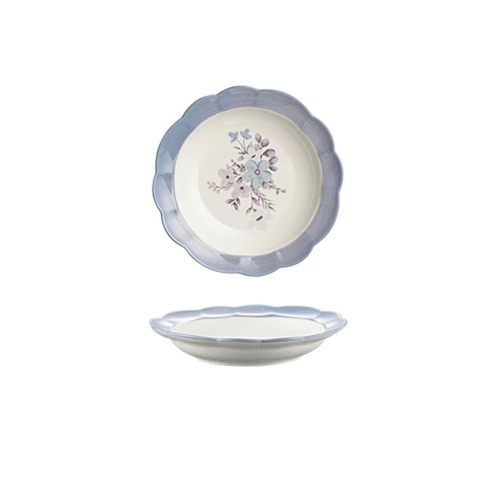 小慕KOGURE 花開陶瓷餐具 碗碟套裝 家用新家喬遷新居禮物 朋友搬家暖居高檔禮品