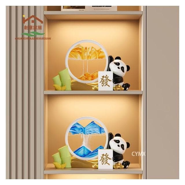 台灣熱賣/高品質  招財貓 客廳裝飾 招財擺飾 流沙畫 入厝禮物 喬遷禮品 玄關擺件  電視櫃擺件 玄關裝飾品 家居飾品