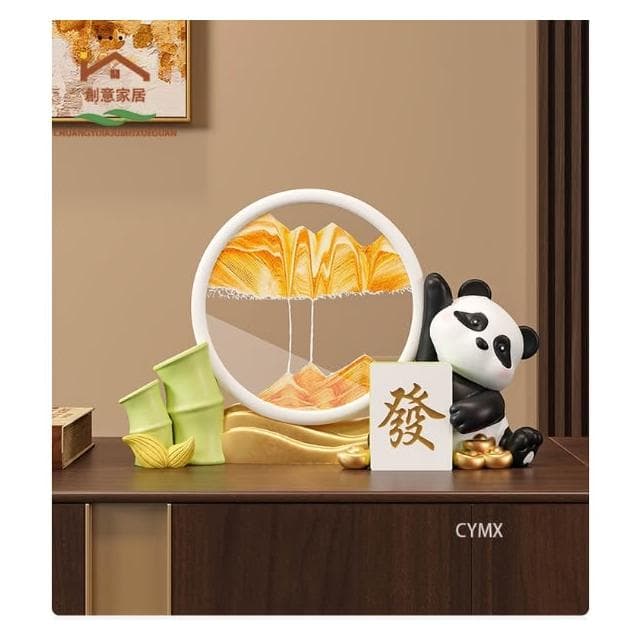 台灣熱賣/高品質  招財貓 客廳裝飾 招財擺飾 流沙畫 入厝禮物 喬遷禮品 玄關擺件  電視櫃擺件 玄關裝飾品 家居飾品