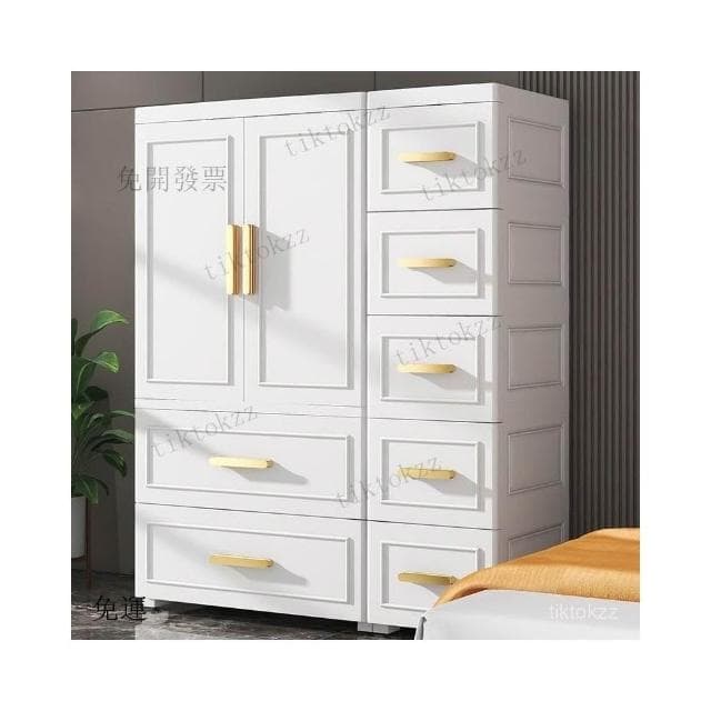 開門式奢華加厚寶寶衣櫃嬰兒儲物櫃子收納被子