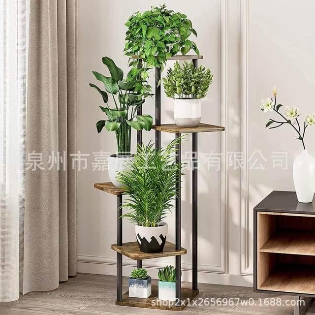 儒雅家具 免稅免運 標準件鐵藝室內外植物架金屬多層花架簡約陽臺客廳盆栽支架