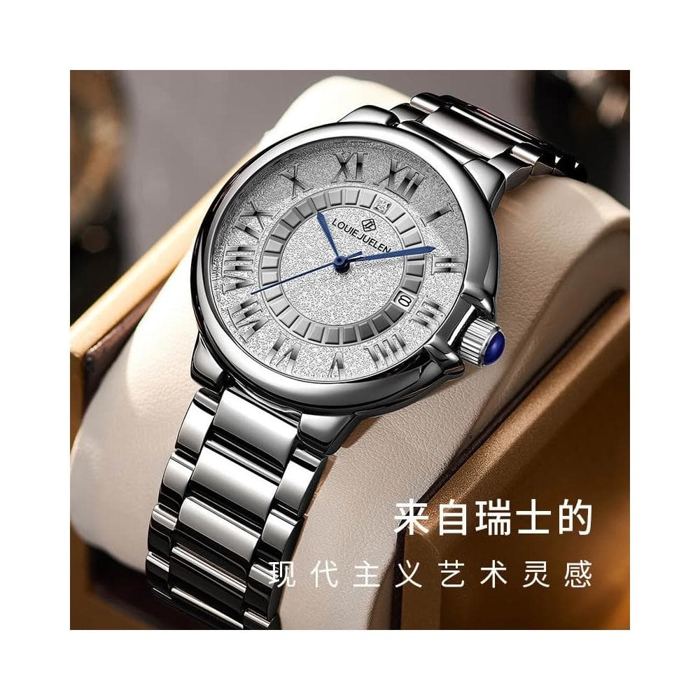 路易爵倫高級感情侶手錶批發精緻防水小眾輕奢鋼帶假機械石英手錶