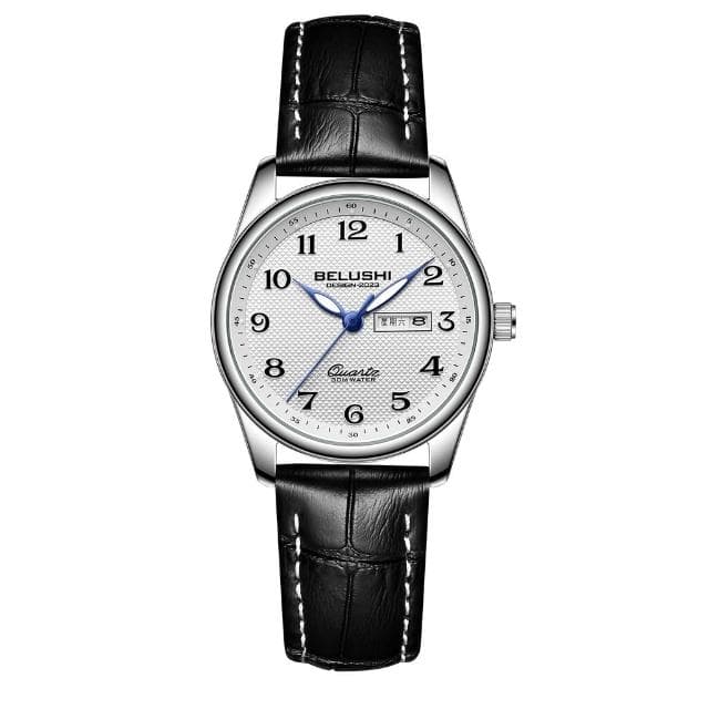 貝羅仕新款情侶石英防水手錶男女同款雙日曆夜光錶腕廠家直銷