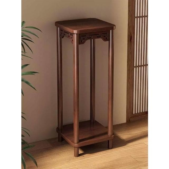 【Eco森活】落地式中式花架子 花架 花盆架 置物架 中式花架 實木花臺 植物架 觀景架 室內盆景架 實木盆栽架