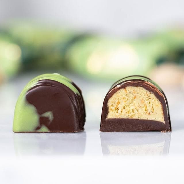 【Ruta 露特巧克力】立陶宛百年品牌國寶級巧克力 ｜ 露特 開心果夾心巧克力(杜拜巧克力)(10入)