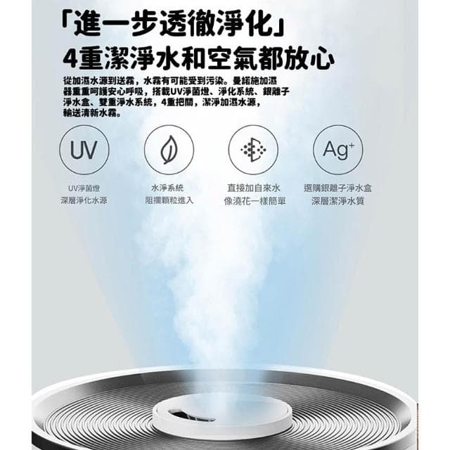 台灣現貨 加濕器 淨化器 空氣清淨機 空氣加濕器 水氧機 落地式增濕機 上加水噴霧機 uv殺菌