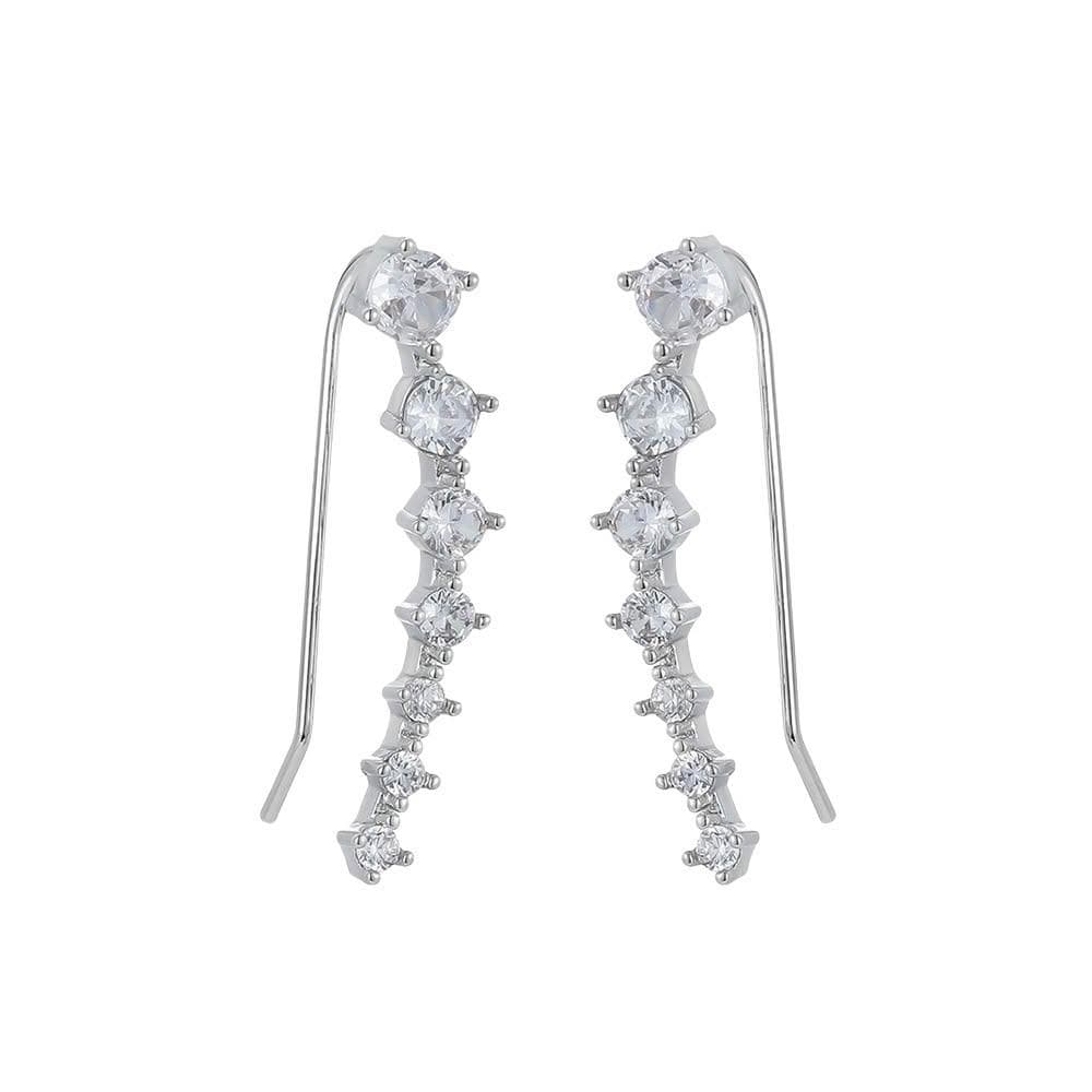 排鑽 耳環 造型 耳扣 亮鑽 閃鑽 現貨 閃亮 質感 女生耳環 耳飾 鋯石 獨特 耳勾 氣質 輕奢 優雅 SE124