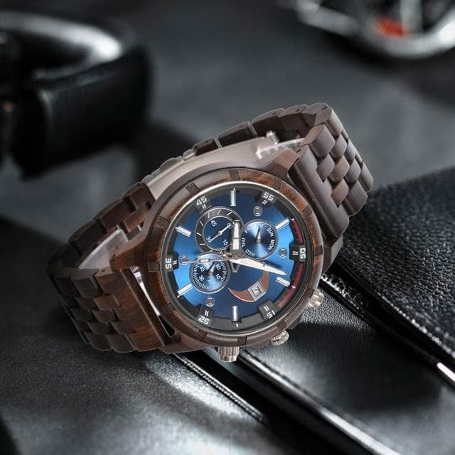 【LEEHER】手錶/木質腕錶/木頭錶/石英錶/腕錶/檀木錶帶/男生手錶/檀木手錶/木錶/指針手錶/檀木石英錶/