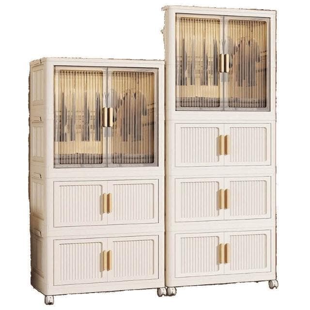 牧牧精品 免安裝兒童衣櫃寶寶衣服收納櫃嬰兒小衣櫥多層塑料家用整理儲物櫃