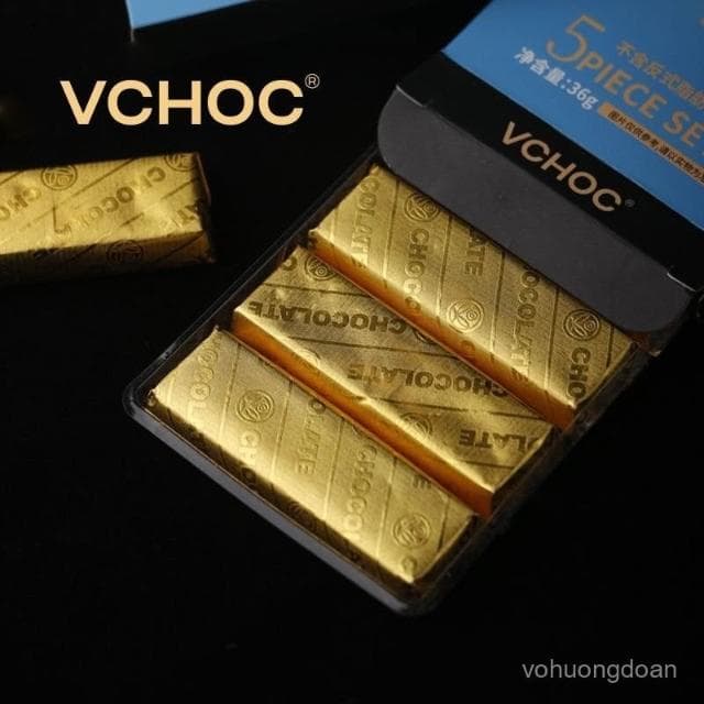 心心相印 VCHOC牛奶巧克力味獨立包裝喜糖果節日禮物代可可脂網紅休閒零食