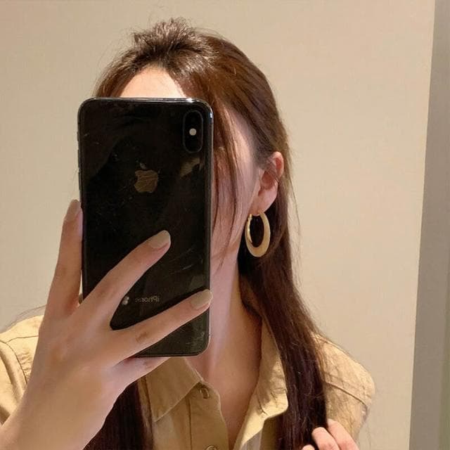  耳環秋冬美拉德棕色大圈圈耳環女新款高級感氣質耳飾耳圈輕盈精緻輕奢高級韓國不過敏看不膩超閃耳環耳飾氣質飾品配禮服百搭禮物