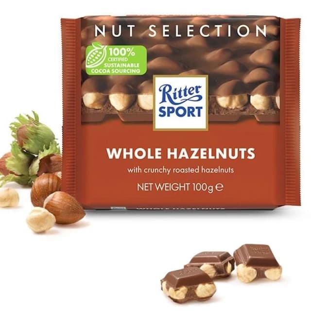 心心相印 【30天熱銷1238件】5塊裝正品德國進口瑞特滋瑞特斯波德巧克力夾心榛子網紅零食排塊