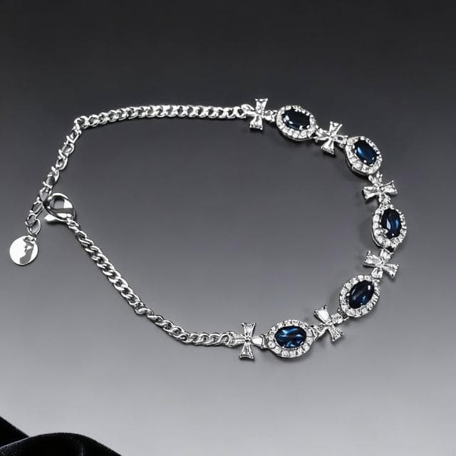 【Paiya 派亞】倫敦藍海藍托帞石手鍊S925戒指耳釘S925耳針