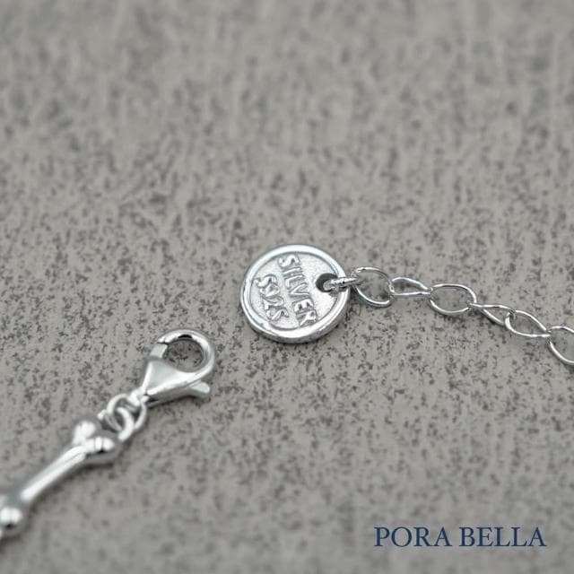 【Porabella】925純銀手鍊 幸運手鏈 狗骨頭小眾設計款純銀手鍊 情人節禮物 告白 銀飾 Bracelets