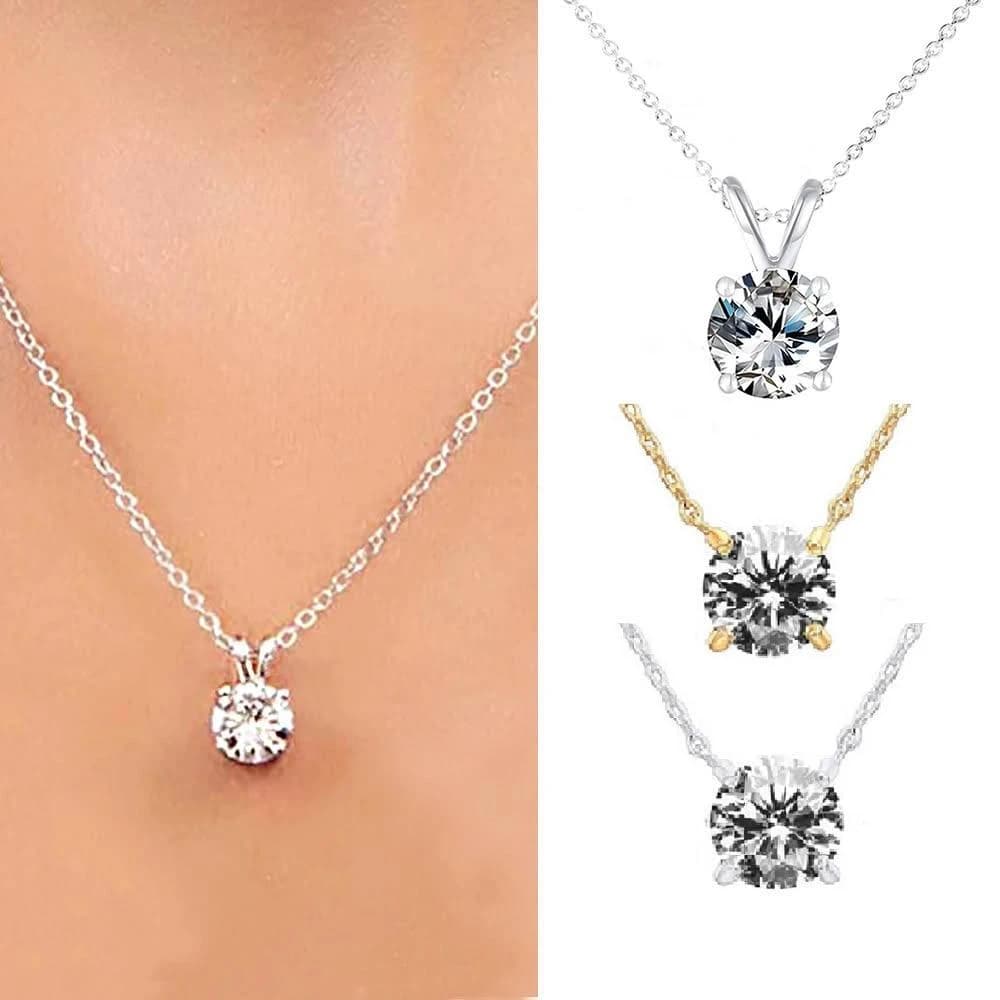 【CReAM】多款純銀施華洛世奇頂級切工水晶鋯石女項鍊(生日 禮物 送禮 禮盒)