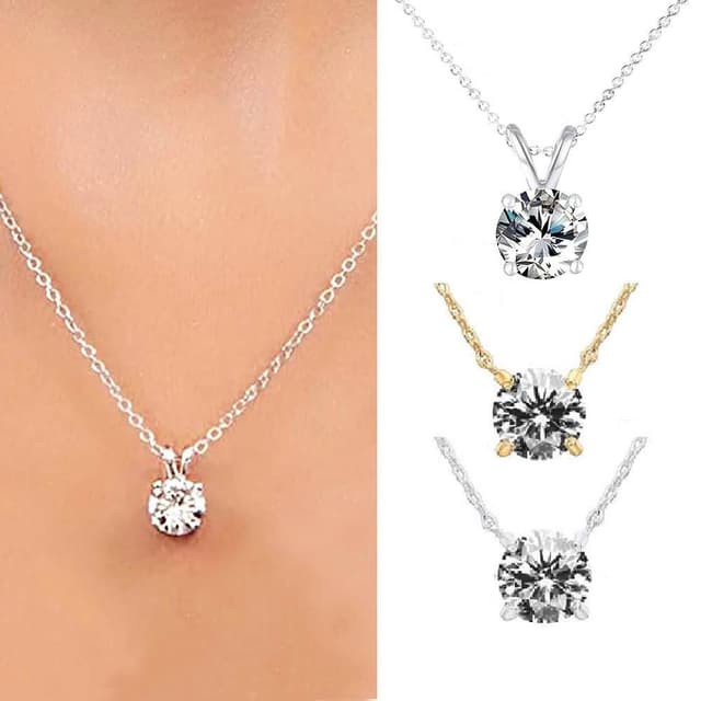 【CReAM】多款純銀施華洛世奇頂級切工水晶鋯石女項鍊(生日 禮物 送禮 禮盒)