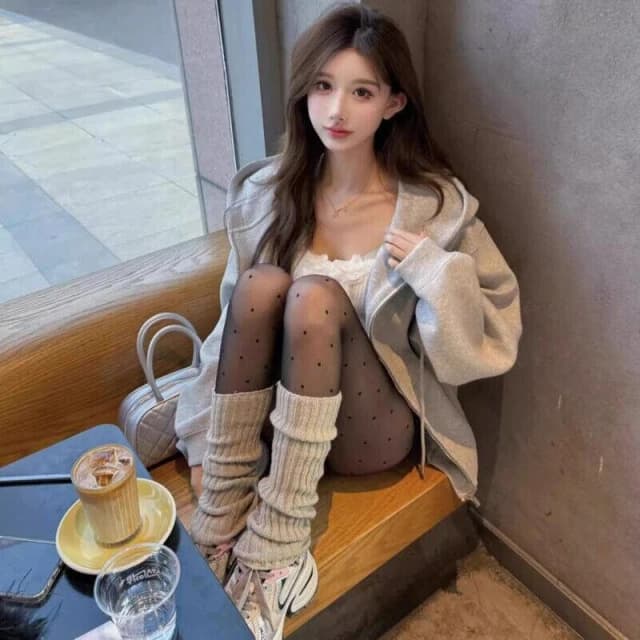 灰色連帽外套衛衣外套女春秋季薄款韓系慵懶美式寬松連帽拉鏈開衫上衣寬鬆連帽夾克外套運動休閒風學生日韓舒適休閒風氣質通勤外套