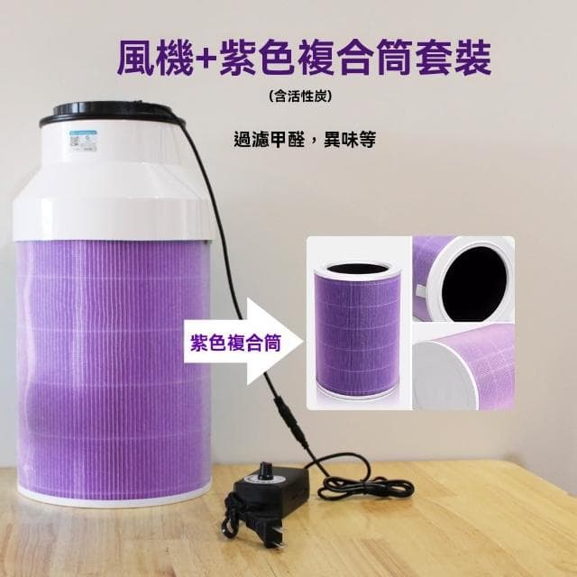 【LEZUN 樂尊】62W暴力diy空氣淨化器自制除甲醛寵物毛清除霧霾二手煙灰塵