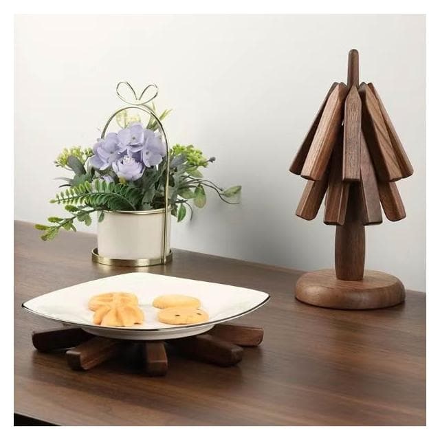 黑胡桃 實木隔熱墊 餐桌擺件 一棵樹 防燙 隔熱墊 杯墊 鍋墊 創意 小樹隔熱墊 喬遷禮物 生日禮物 禮物