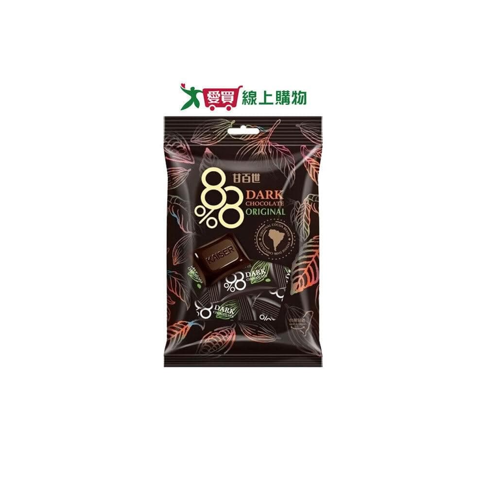 【甘百世】甘百世88%黑巧克力70g愛買