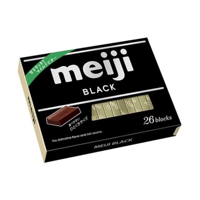 【Meiji 明治】明治盒裝代可可脂黑巧克力120G愛買