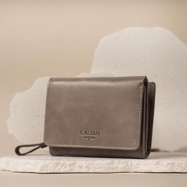 【CALTAN】CALTAN DESIGN | 極致輕巧收納零錢短夾 075021 五色(真皮 中夾 皮夾 錢包 招財 母錢包)
