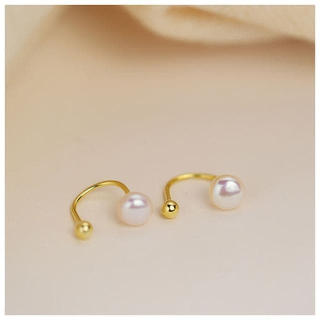 【HaNA 梨花】高級情調．入眼精緻款珍珠小金珠耳環