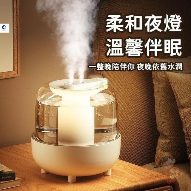 🚀澎湃大霧量 雙噴水氧機 大容量水氧機 芳香噴霧機 家用薰香機 夜燈加濕器 抗菌99.99% 香氛噴霧 擴香機