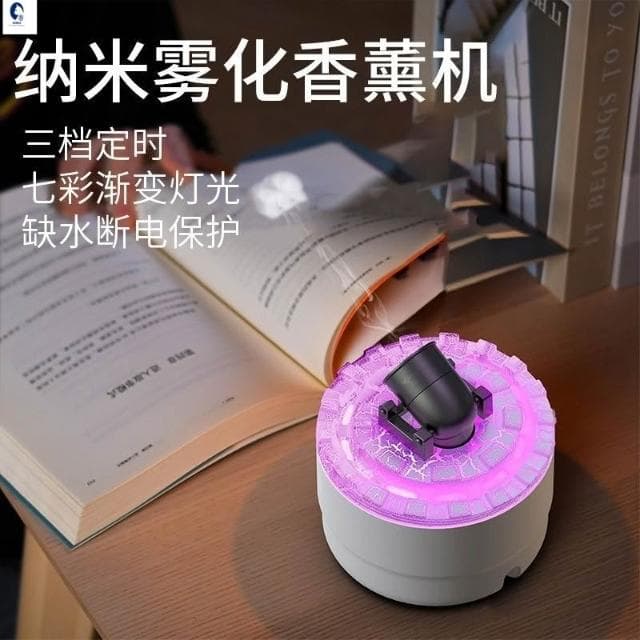 🔥大砲加濕器 香薰機 香氛機 車用擴香機 水氧機 薰香機 噴霧機 霧化機 造型加濕器 水霧機 噴香機 炫彩光