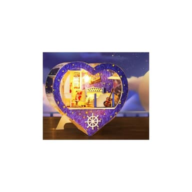大旺小舖:DIY小屋星星小屋 袖珍屋娃娃屋材料包 生日結婚母親節情人節聖誕交換禮物 實體店面