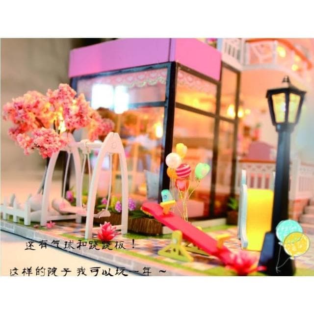 大旺小舖:DIY小屋甜言蜜語 袖珍屋娃娃屋材料包 生日結婚母親節情人節聖誕交換禮物 實體店面