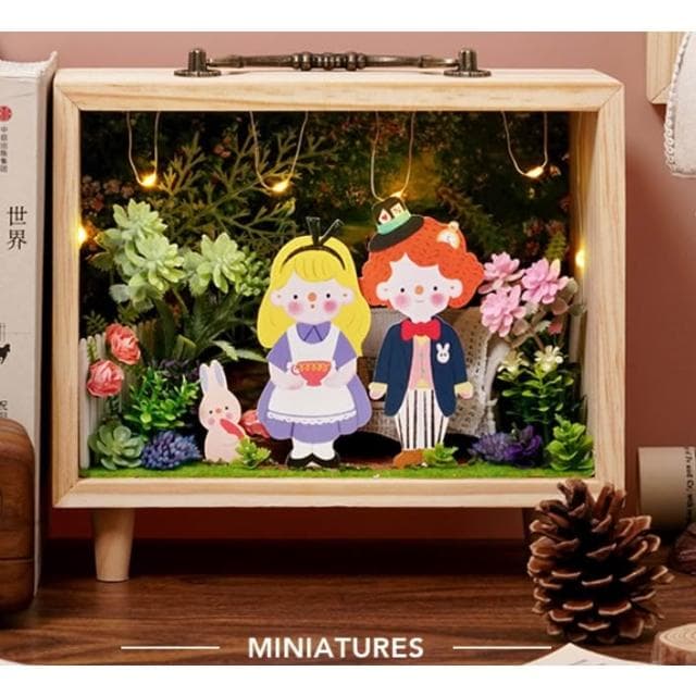 大旺小舖:台北現貨DIY袖珍屋娃娃屋材料包小屋小木屋午後時光 生日結婚母親節情人節聖誕交換禮物 實體店面