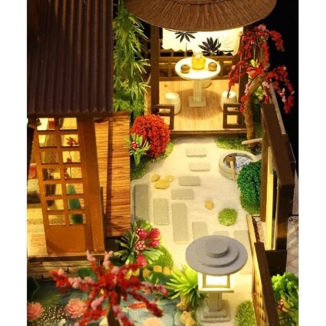 大旺小舖:現貨diy袖珍娃娃屋材料包小屋櫻庭細語 生日結婚母親節情人節聖誕交換禮物 實體店面