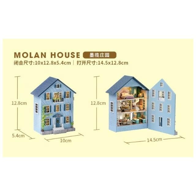 大旺小舖:DIY小屋墨攬莊園 袖珍屋娃娃屋材料包 生日結婚母親節情人節聖誕交換禮物 實體店面