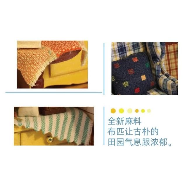 大旺小舖:DIY小屋仲夏午後立體相框袖珍屋娃娃屋材料包 生日結婚母親節情人節聖誕交換禮物 實體店面