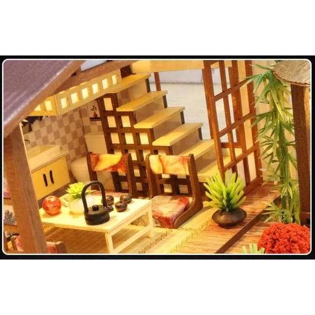大旺小舖:現貨diy袖珍娃娃屋材料包小屋櫻庭細語 生日結婚母親節情人節聖誕交換禮物 實體店面