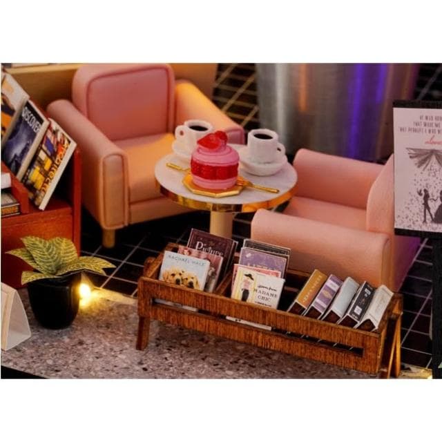 大旺小舖:DIY袖珍屋娃娃屋材料包小屋品閱咖啡館 生日結婚母親節情人節聖誕交換禮物 實體店面