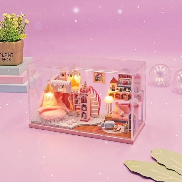大旺小舖:台北現貨DIY小屋夢幻公主房 袖珍屋娃娃屋材料包 生日結婚母親節情人節聖誕交換禮物 實體店面