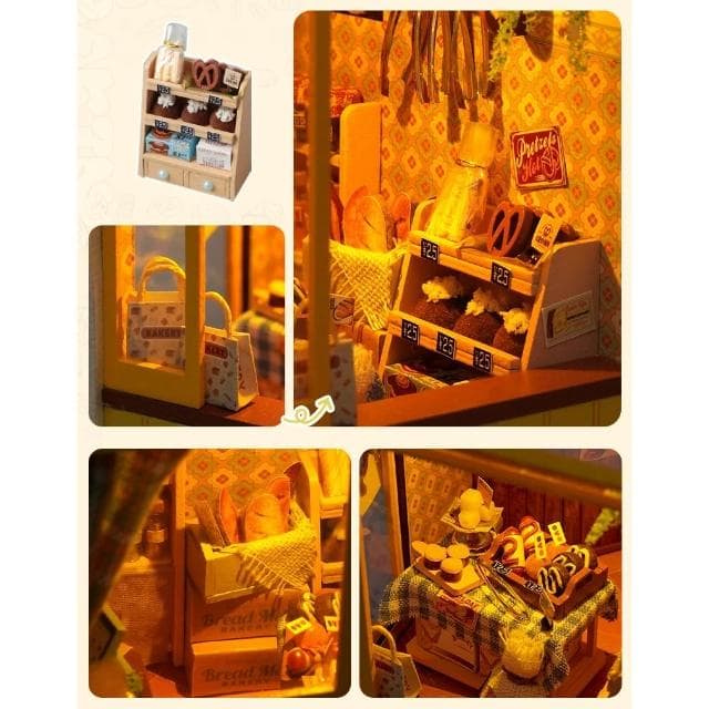 大旺小舖:台北現貨書立DIY小屋烘培日記 袖珍屋娃娃屋材料包 生日結婚母親節情人節聖誕交換禮物 實體店面