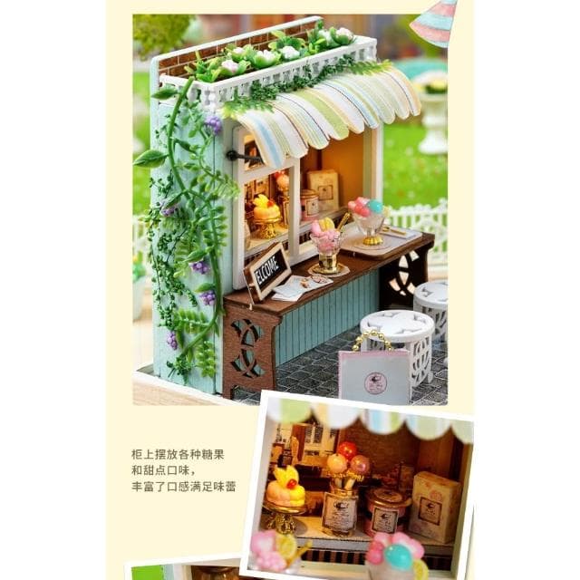 大旺小舖:台北現貨DIY小屋甜點時光 袖珍屋娃娃屋材料包 賣場上百款小屋可選 生日結婚母親節情人節聖誕交換禮物