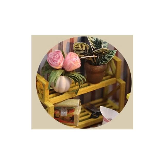 大旺小舖:DIY小屋築夢高閣 袖珍屋娃娃屋材料包  生日結婚母親節情人節聖誕交換禮物 實體店面