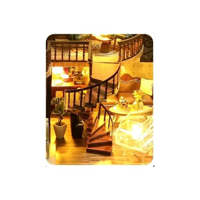 大旺小舖:DIY小屋築夢高閣 袖珍屋娃娃屋材料包  生日結婚母親節情人節聖誕交換禮物 實體店面