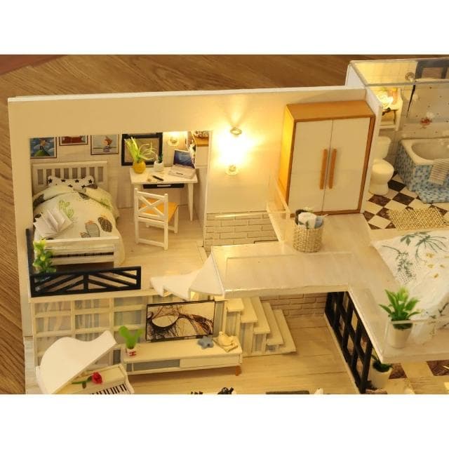 大旺小舖: 熱門新款diy袖珍娃娃屋材料包小屋簡致 生日結婚母親節情人節聖誕交換禮物