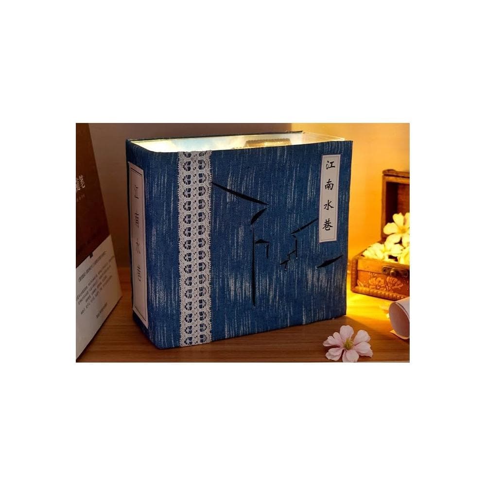 大旺小舖: 新款diy袖珍娃娃屋材料包小屋江南水巷  書本造型小屋 生日結婚母親節情人節聖誕交換禮物 實體店面