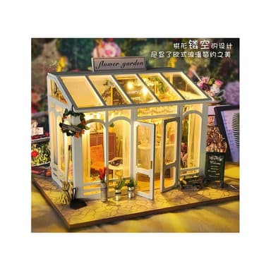 大旺小舖: diy袖珍娃娃屋材料包小屋陽光漫漫 花店 生日結婚母親節情人節聖誕交換畢業禮物 台北車站實體店面