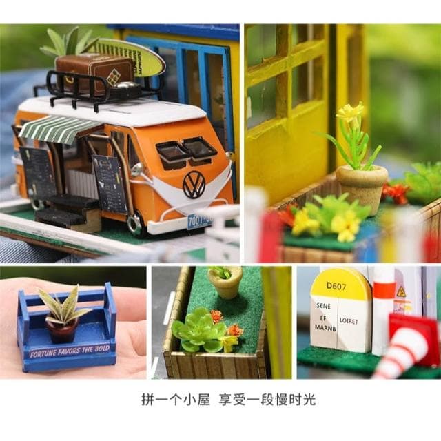 大旺小舖:台北現貨DIY小屋你好夏天 袖珍屋娃娃屋材料包大型屋  生日結婚母親節情人節聖誕交換禮物 實體店面